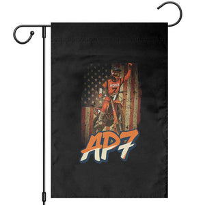 Dirt Bike American Flag Garden Flag TS14 Black Print Your Wear