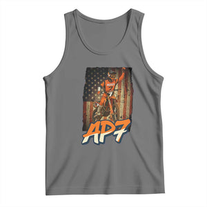 Dirt Bike American Flag Tank Top TS14 Black Heather Print Your Wear