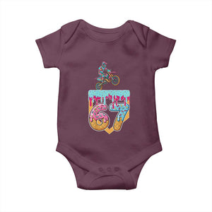 67 Six Seven Meme Baby Onesie Funny Dirt Bike Motocross Ice Cream Drip TS14 Maroon Print Your Wear