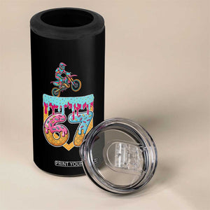 67 Six Seven Meme 4 in 1 Can Cooler Tumbler Funny Dirt Bike Motocross Ice Cream Drip TS14 Print Your Wear