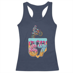67 Six Seven Meme Racerback Tank Top Funny Dirt Bike Motocross Ice Cream Drip TS14 Navy Print Your Wear