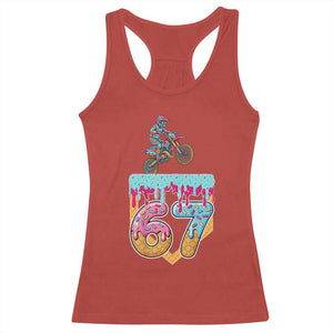 67 Six Seven Meme Racerback Tank Top Funny Dirt Bike Motocross Ice Cream Drip TS14 Red Print Your Wear