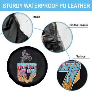 67 Six Seven Meme Spare Tire Cover Funny Dirt Bike Motocross Ice Cream Drip TS14 Print Your Wear