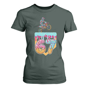 67 Six Seven Meme T Shirt For Women Funny Dirt Bike Motocross Ice Cream Drip TS14 Dark Forest Green Print Your Wear
