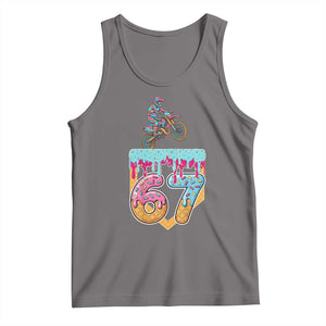 67 Six Seven Meme Tank Top Funny Dirt Bike Motocross Ice Cream Drip TS14 Deep Heather Print Your Wear