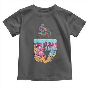 67 Six Seven Meme Toddler T Shirt Funny Dirt Bike Motocross Ice Cream Drip TS14 Dark Heather Print Your Wear