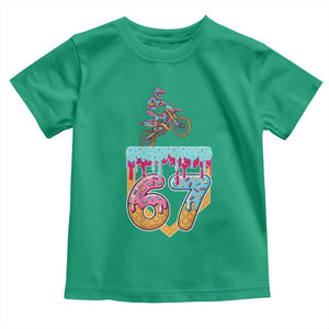 67 Six Seven Meme Toddler T Shirt Funny Dirt Bike Motocross Ice Cream Drip TS14 Irish Green Print Your Wear