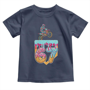 67 Six Seven Meme Toddler T Shirt Funny Dirt Bike Motocross Ice Cream Drip TS14 Navy Print Your Wear