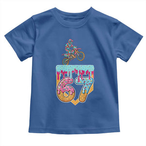 67 Six Seven Meme Toddler T Shirt Funny Dirt Bike Motocross Ice Cream Drip TS14 Royal Blue Print Your Wear