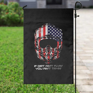 Dirt Bike American Flag Patriotic Garden Flag If Dirt Ain't Flyin You Ain't Tryin TS14 Print Your Wear