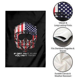 Dirt Bike American Flag Patriotic Garden Flag If Dirt Ain't Flyin You Ain't Tryin TS14 Print Your Wear