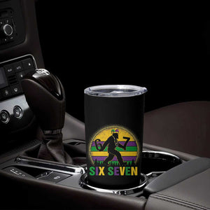 Mardi Gras Bigfoot Tumbler Cup Funny Six Seven Meme Carnival Trendy TS14 Print Your Wear