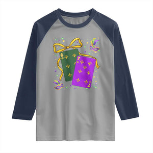 67 Mardi Gras Raglan Shirt Funny Six Seven Playing Cards Meme TS14 Sport Gray Navy Print Your Wear