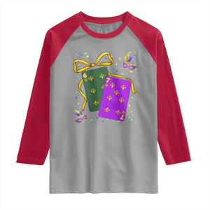 67 Mardi Gras Raglan Shirt Funny Six Seven Playing Cards Meme TS14 Sport Gray Red Print Your Wear