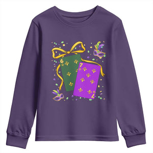 67 Mardi Gras Youth Sweatshirt Funny Six Seven Playing Cards Meme TS14 Purple Print Your Wear
