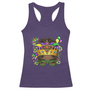 Mardi Gras Queen Racerback Tank Top Messy Pun Carnival Party TS14 Purple Print Your Wear