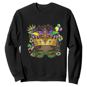 Mardi Gras Queen Sweatshirt Messy Pun Carnival Party TS14 Black Print Your Wear