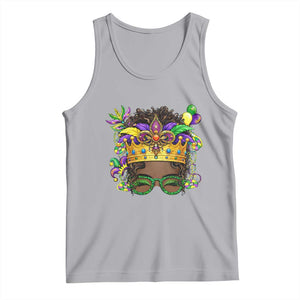 Mardi Gras Queen Tank Top Messy Pun Carnival Party TS14 Athletic Heather Print Your Wear