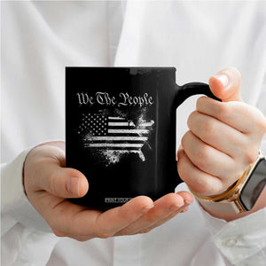 We The People Coffee Mug Vintage Grunge American Flag 4th of July 1776 TS14 Print Your Wear