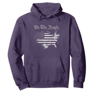 We The People Hoodie Vintage Grunge American Flag 4th of July 1776 TS14 Purple Print Your Wear