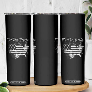 We The People Skinny Tumbler Vintage Grunge American Flag 4th of July 1776 TS14 Print Your Wear