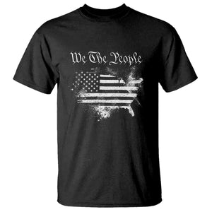 We The People T Shirt Vintage Grunge American Flag 4th of July 1776 TS14 Black Print Your Wear