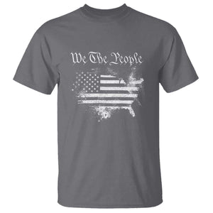 We The People T Shirt Vintage Grunge American Flag 4th of July 1776 TS14 Charcoal Print Your Wear