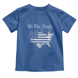 We The People Toddler T Shirt Vintage Grunge American Flag 4th of July 1776 TS14 Royal Blue Print Your Wear