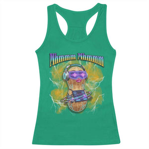 Funny Burnt Peanut Goop Racerback Tank Top DJ Music Meme TS14 Irish Green Print Your Wear