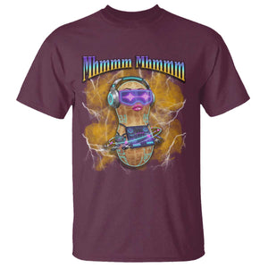 Funny Burnt Peanut Goop T Shirt DJ Music Meme TS14 Maroon Print Your Wear