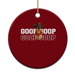 Funny Burnt Peanut Goop Ceramic Ornament Internet Viral Meme Trendy TS14 1pc Red Print Your Wear