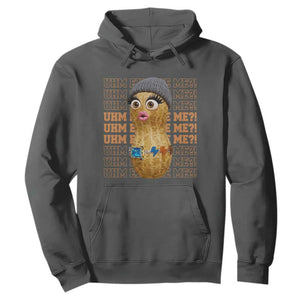 Funny Burnt Peanut Goop Hoodie Uhm Excuse Me TS14 Dark Heather Print Your Wear