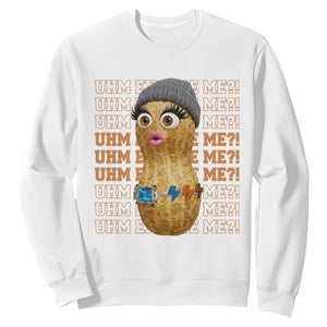 Funny Burnt Peanut Goop Sweatshirt Uhm Excuse Me TS14 White Print Your Wear
