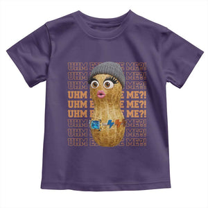 Funny Burnt Peanut Goop Toddler T Shirt Uhm Excuse Me TS14 Purple Print Your Wear
