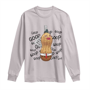 Funny Burnt Peanut Long Sleeve Shirt Goop Bungulato Homage TS14 Ice Gray Print Your Wear