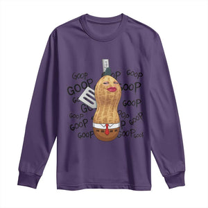Funny Burnt Peanut Long Sleeve Shirt Goop Bungulato Homage TS14 Purple Print Your Wear