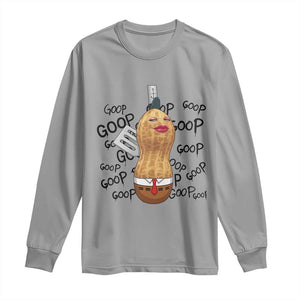 Funny Burnt Peanut Long Sleeve Shirt Goop Bungulato Homage TS14 Sport Gray Print Your Wear