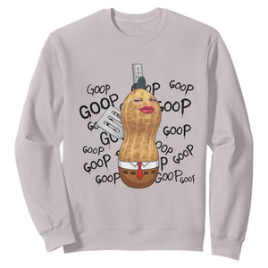 Funny Burnt Peanut Sweatshirt Goop Bungulato Homage TS14 Ice Gray Print Your Wear