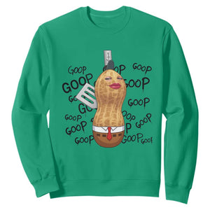 Funny Burnt Peanut Sweatshirt Goop Bungulato Homage TS14 Irish Green Print Your Wear