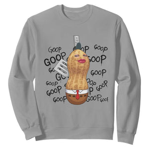 Funny Burnt Peanut Sweatshirt Goop Bungulato Homage TS14 Sport Gray Print Your Wear