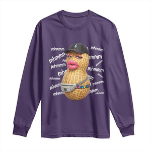 Funny Burnt Peanut Goop Long Sleeve Shirt Mhmmm Goop Bungulato TS14 Purple Print Your Wear