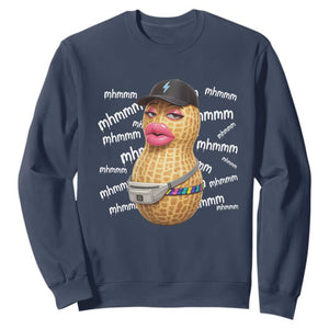 Funny Burnt Peanut Goop Sweatshirt Mhmmm Goop Bungulato TS14 Navy Print Your Wear