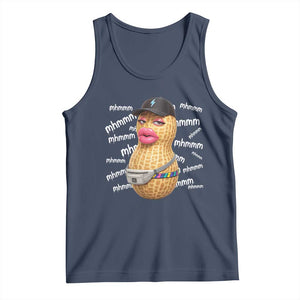 Funny Burnt Peanut Goop Tank Top Mhmmm Goop Bungulato TS14 Navy Print Your Wear