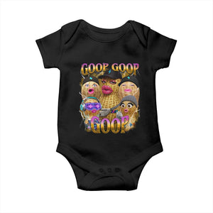 Funny Burnt Peanut Goop Baby Onesie Bungulato 90s Bootleg Meme Trendy TS14 Black Print Your Wear
