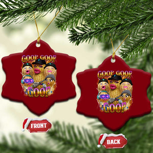 Funny Burnt Peanut Goop Ceramic Ornament Bungulato 90s Bootleg Meme Trendy TS14 Print Your Wear