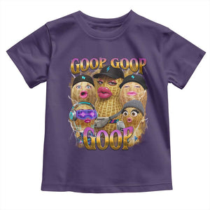 Funny Burnt Peanut Goop Toddler T Shirt Bungulato 90s Bootleg Meme Trendy TS14 Purple Print Your Wear