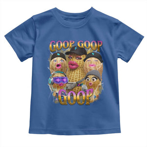 Funny Burnt Peanut Goop Toddler T Shirt Bungulato 90s Bootleg Meme Trendy TS14 Royal Blue Print Your Wear