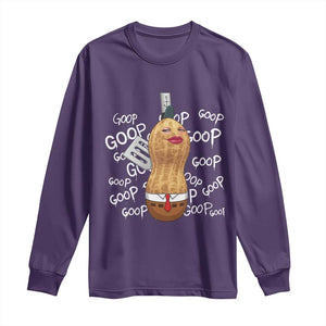 Funny Burnt Peanut Bungulator Long Sleeve Shirt Mhmmm Goop Goop TS14 Purple Print Your Wear