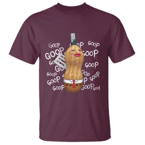 Funny Burnt Peanut Bungulator T Shirt Mhmmm Goop Goop TS14 Maroon Print Your Wear