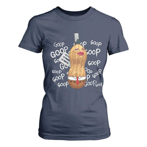 Funny Burnt Peanut Bungulator T Shirt For Women Mhmmm Goop Goop TS14 Navy Print Your Wear